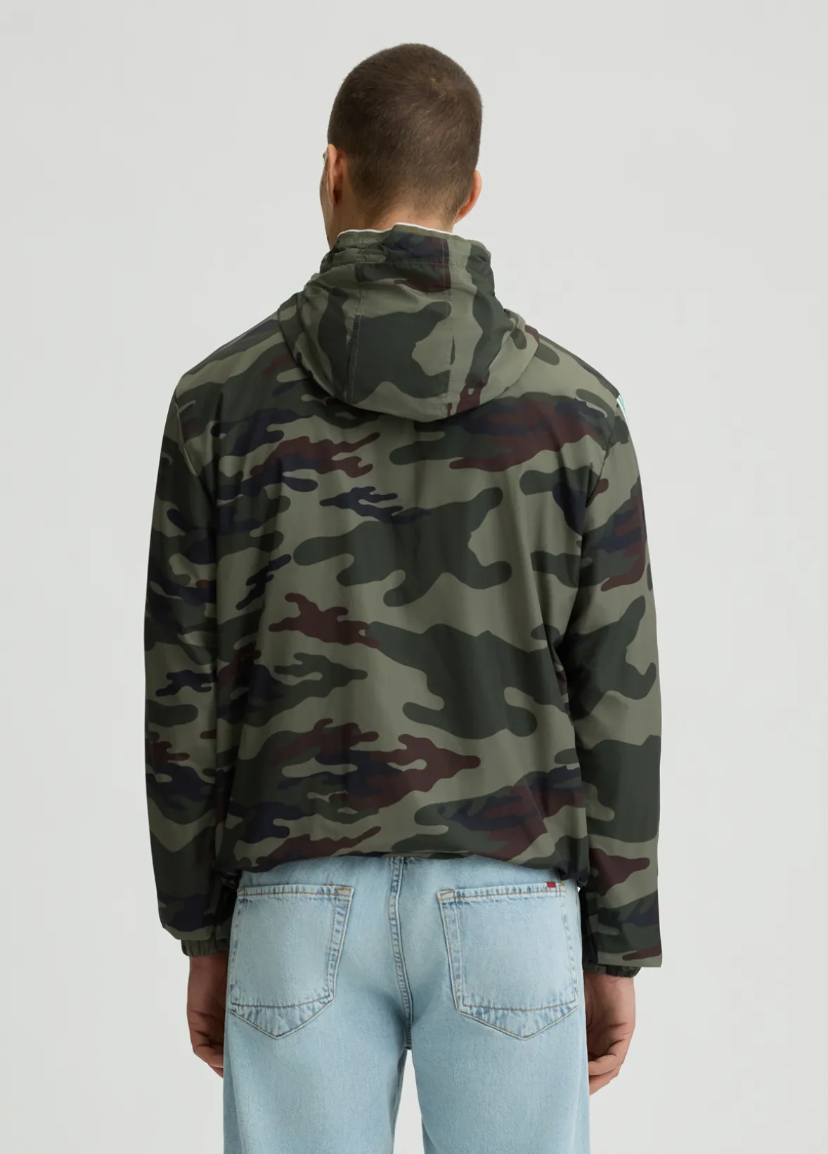Giacca a vento camouflage