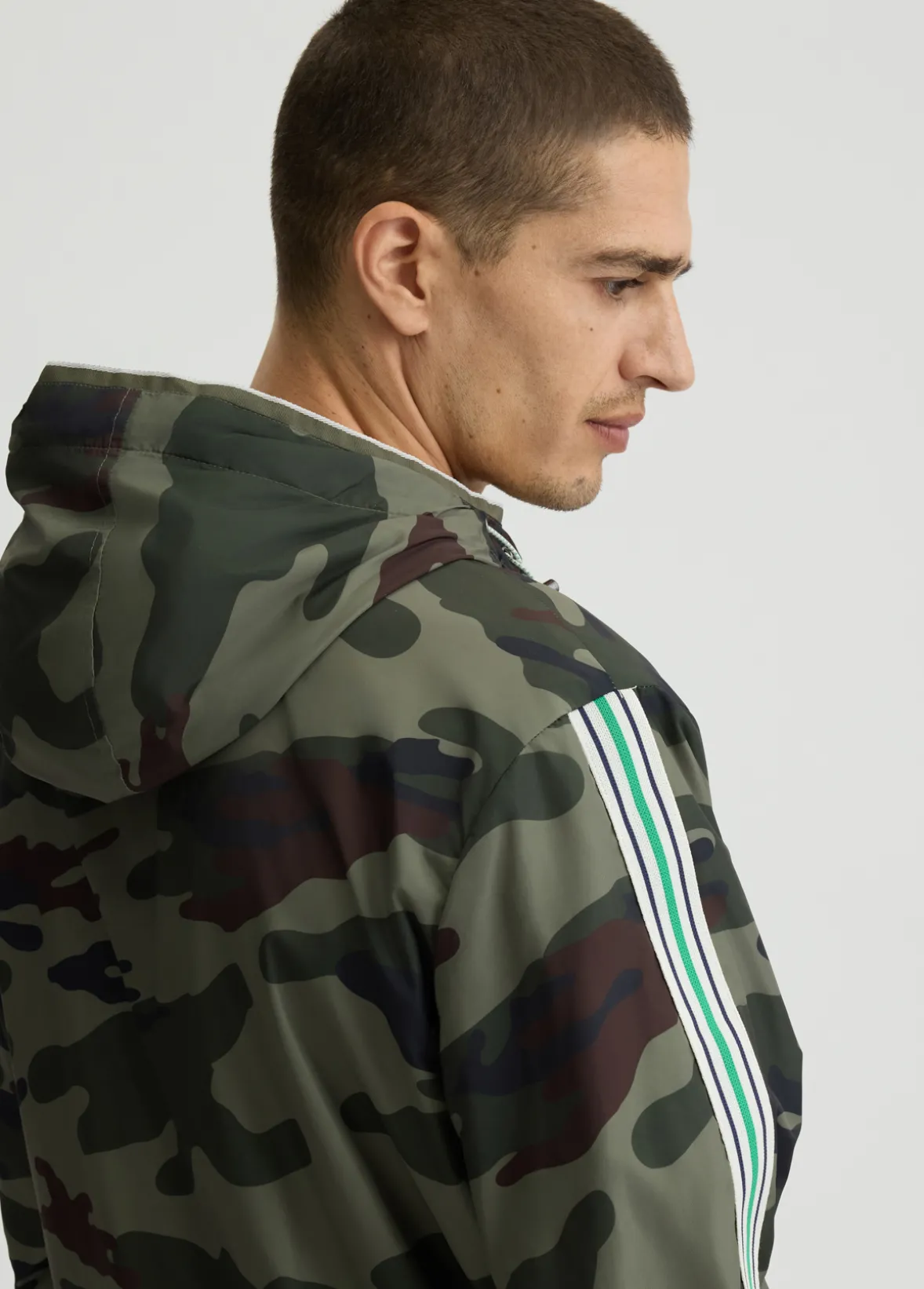 Giacca a vento camouflage
