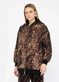 Giacca animalier in nylon