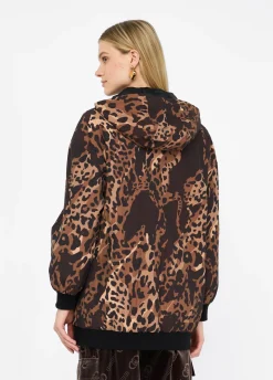 Giacca animalier in nylon