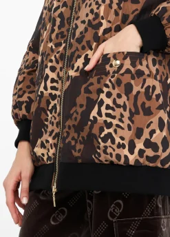 Giacca animalier in nylon