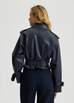 Giacca biker doppiopetto