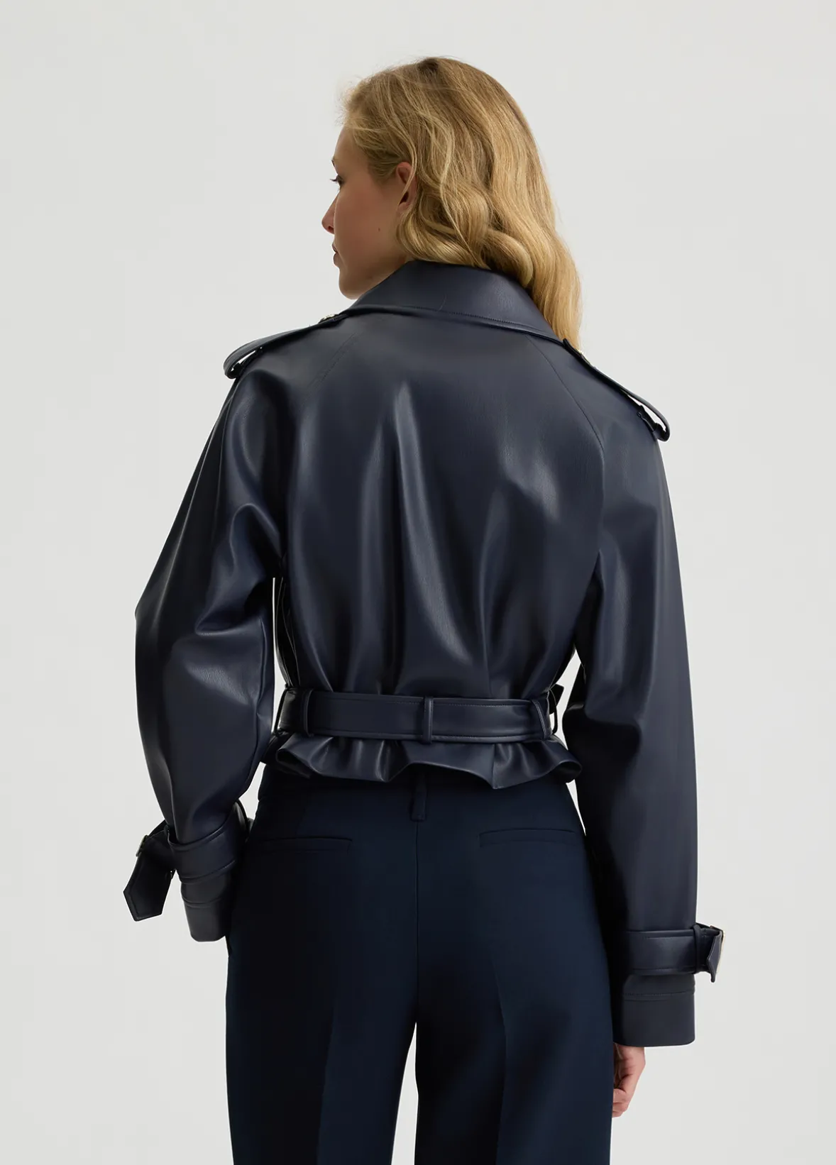 Giacca biker doppiopetto