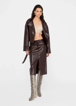 Giacca biker glossy
