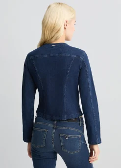 Giacca di jeans con catena gioiello