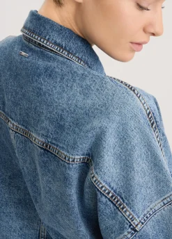 Giacca in denim con strass
