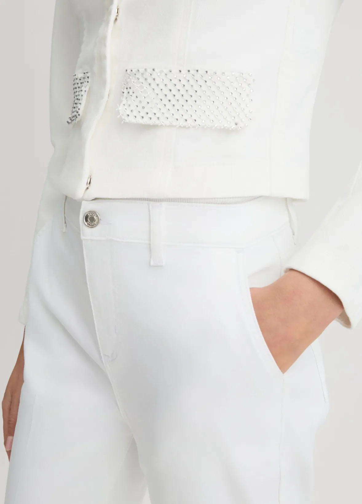 Giacca in denim con strass