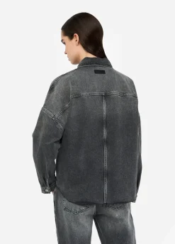 Giacca in denim con strass