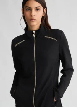 Giacca in jersey con zip