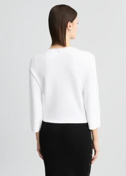 Giacca in maglia con borchie