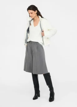 Giacca in nylon trapuntato e maglia