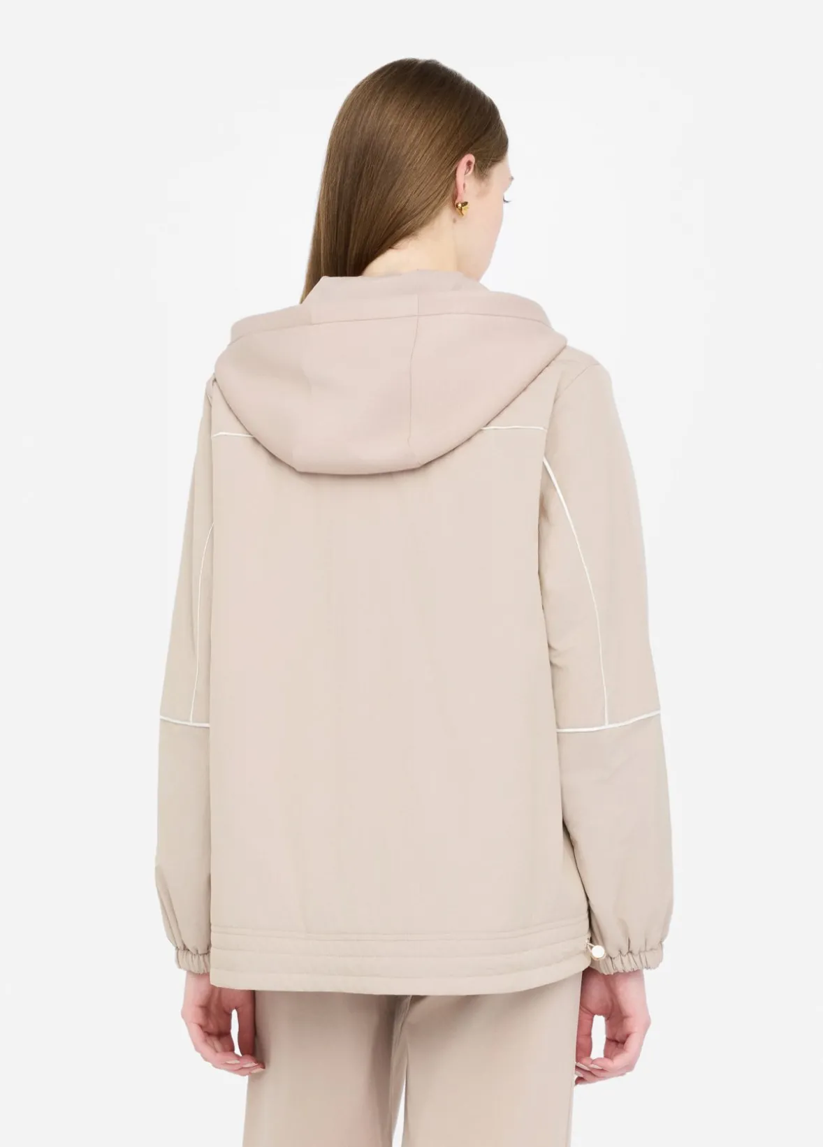 Giacca in scuba e nylon
