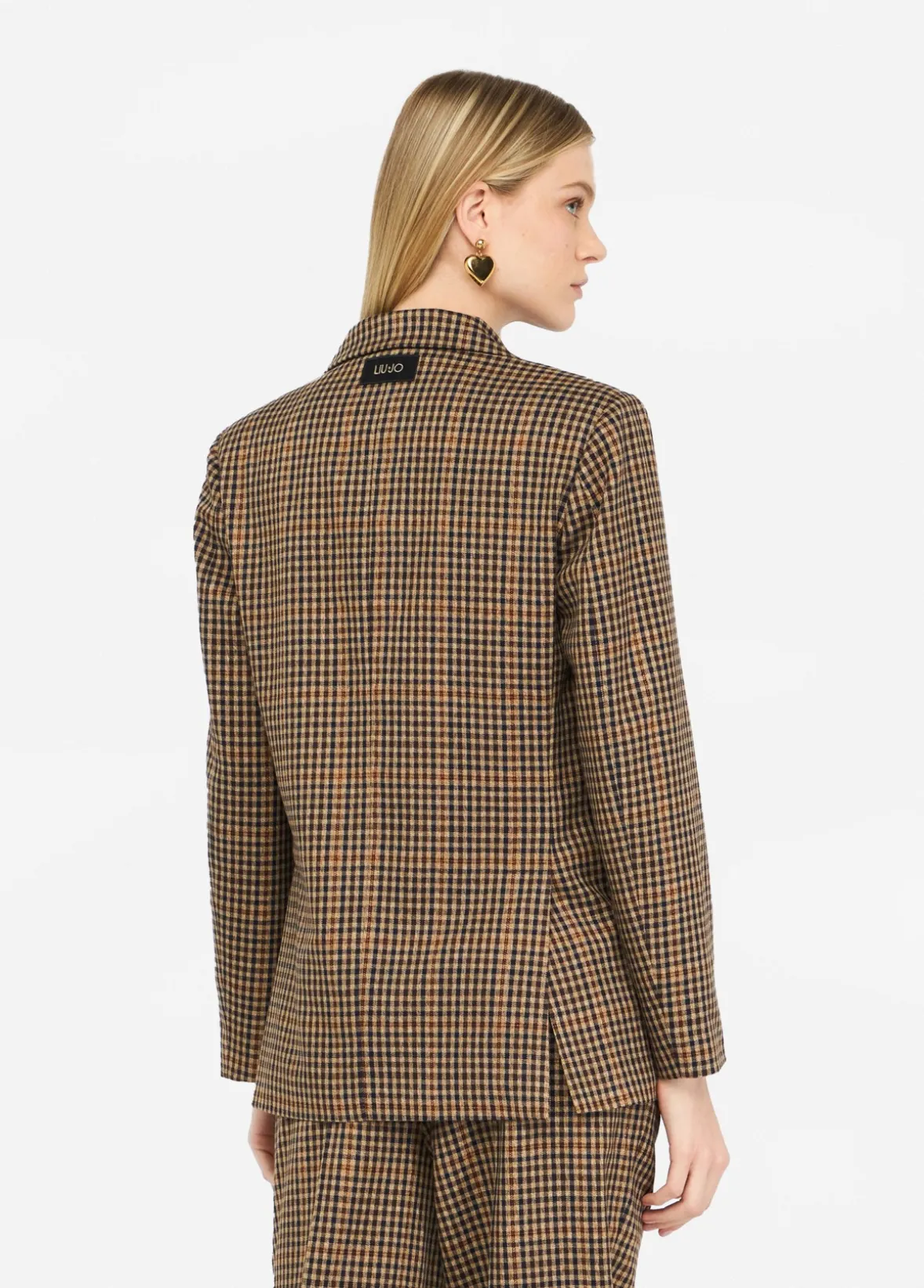 Giacca oversize a quadretti