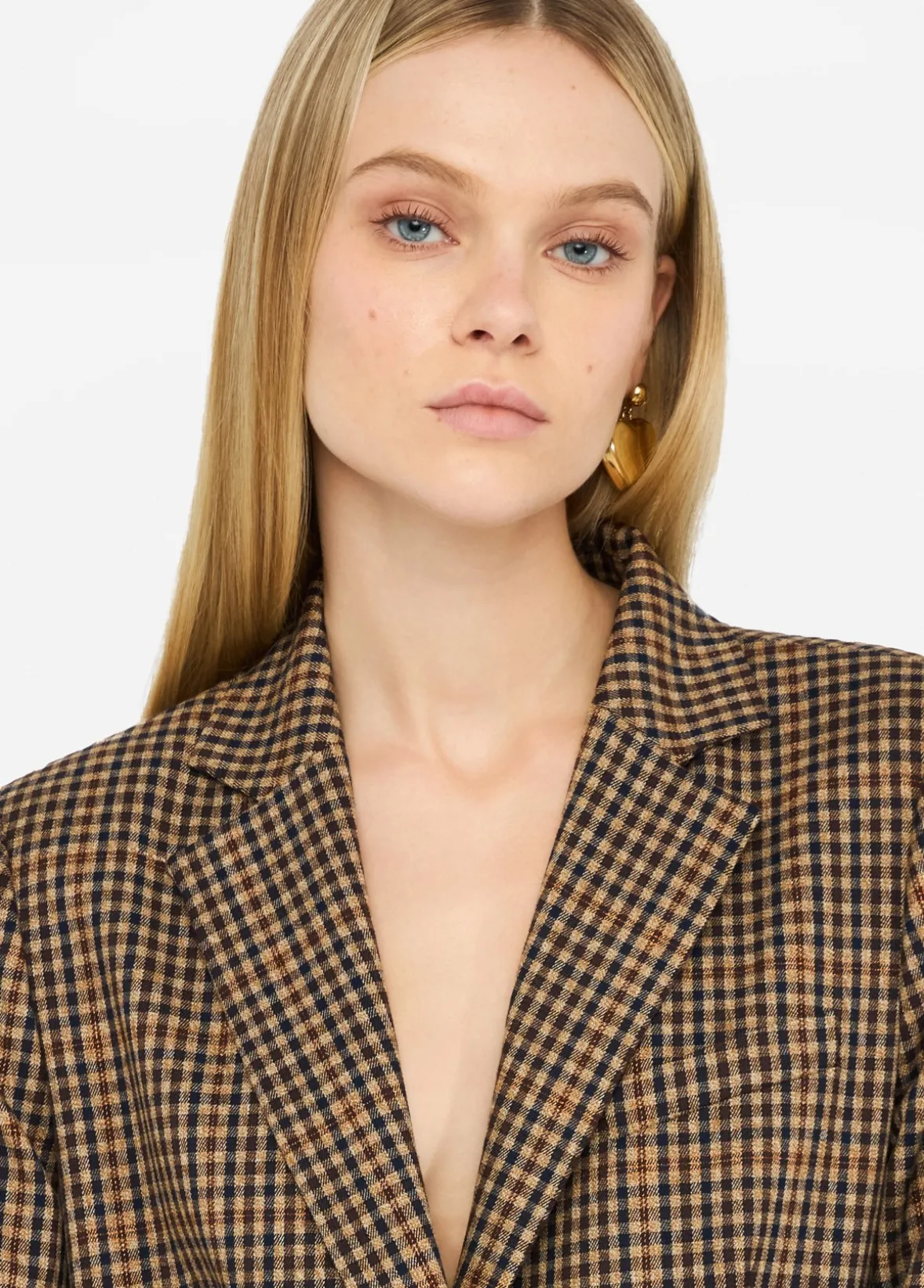 Giacca oversize a quadretti