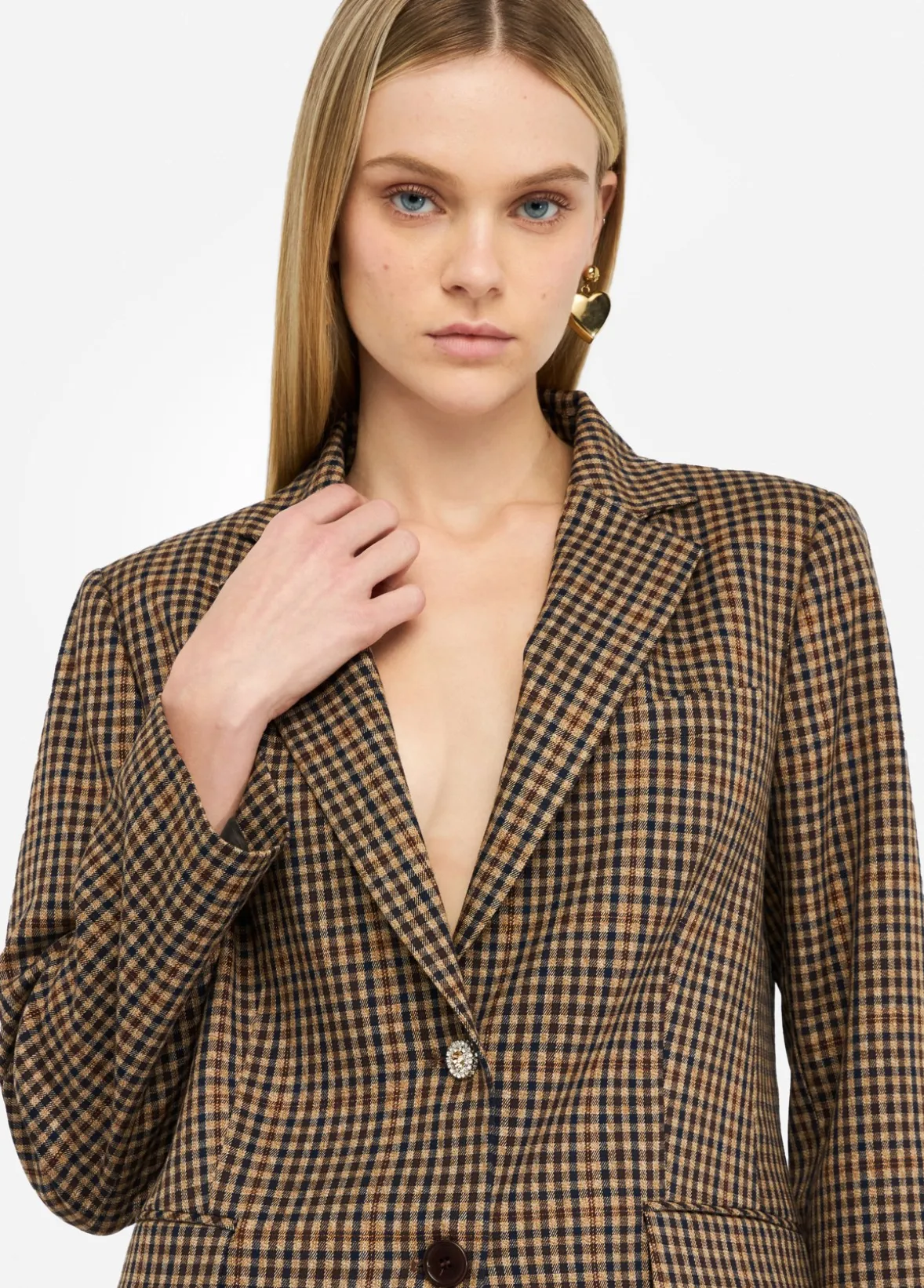Giacca oversize a quadretti