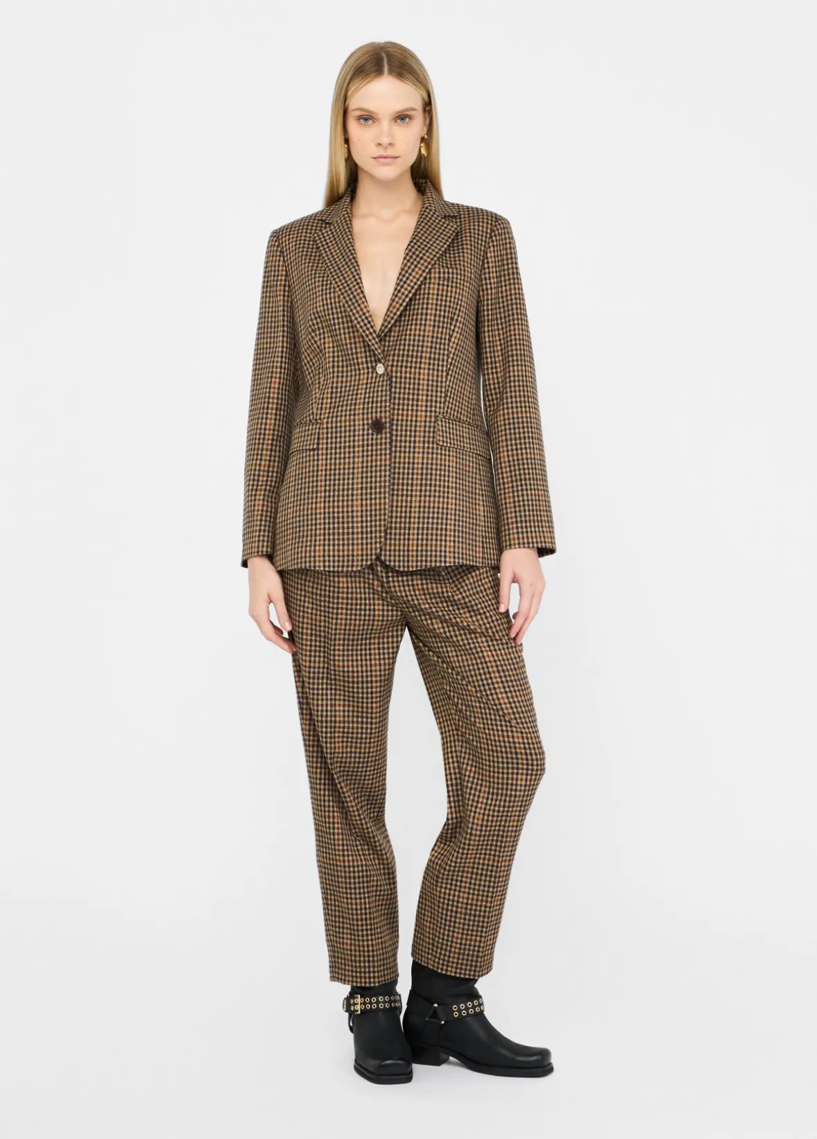 Giacca oversize a quadretti