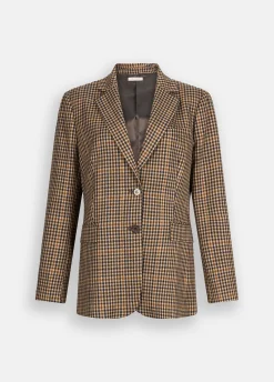 Giacca oversize a quadretti