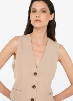 Gilet con dettaglio in pizzo