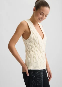 Gilet con perle
