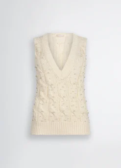 Gilet con perle