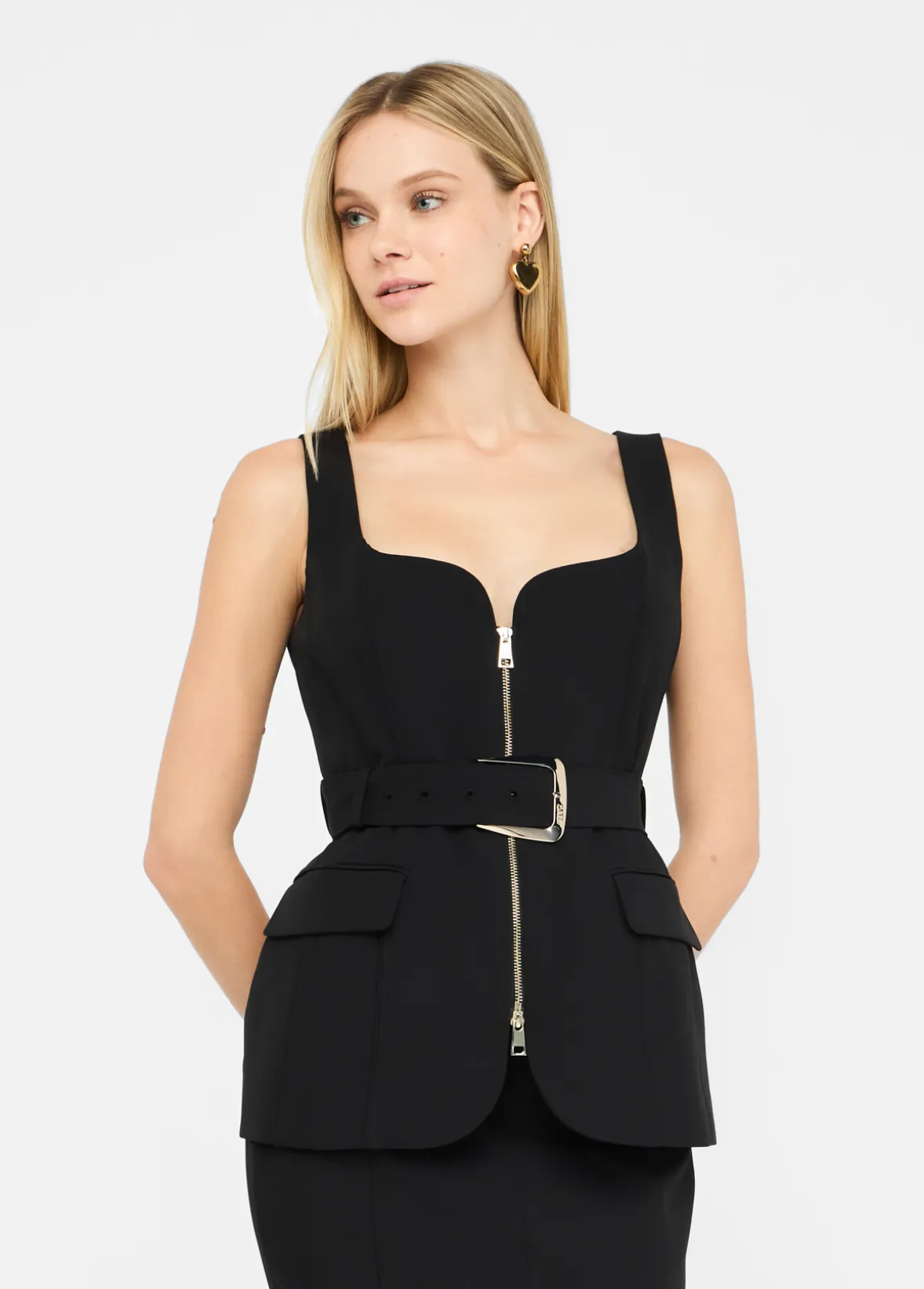 Gilet con zip