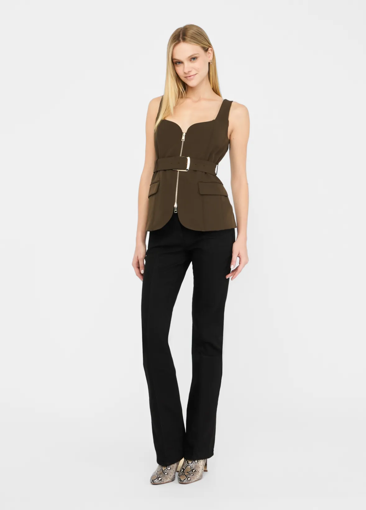 Gilet con zip