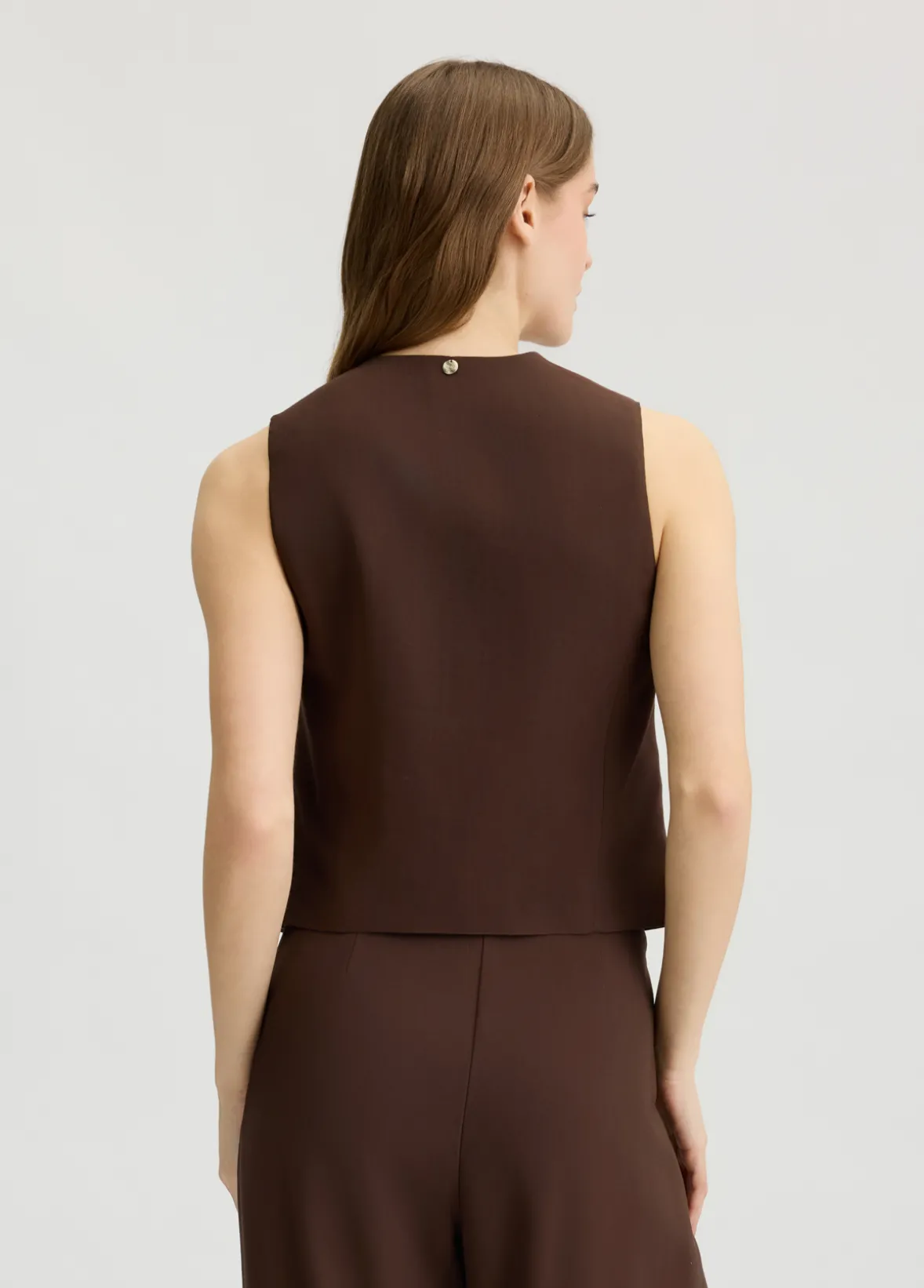 Gilet elegante in twill