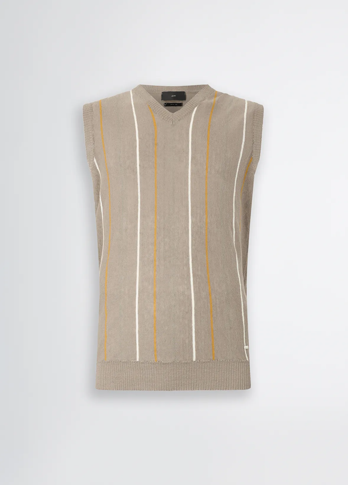 Gilet in lino e cotone