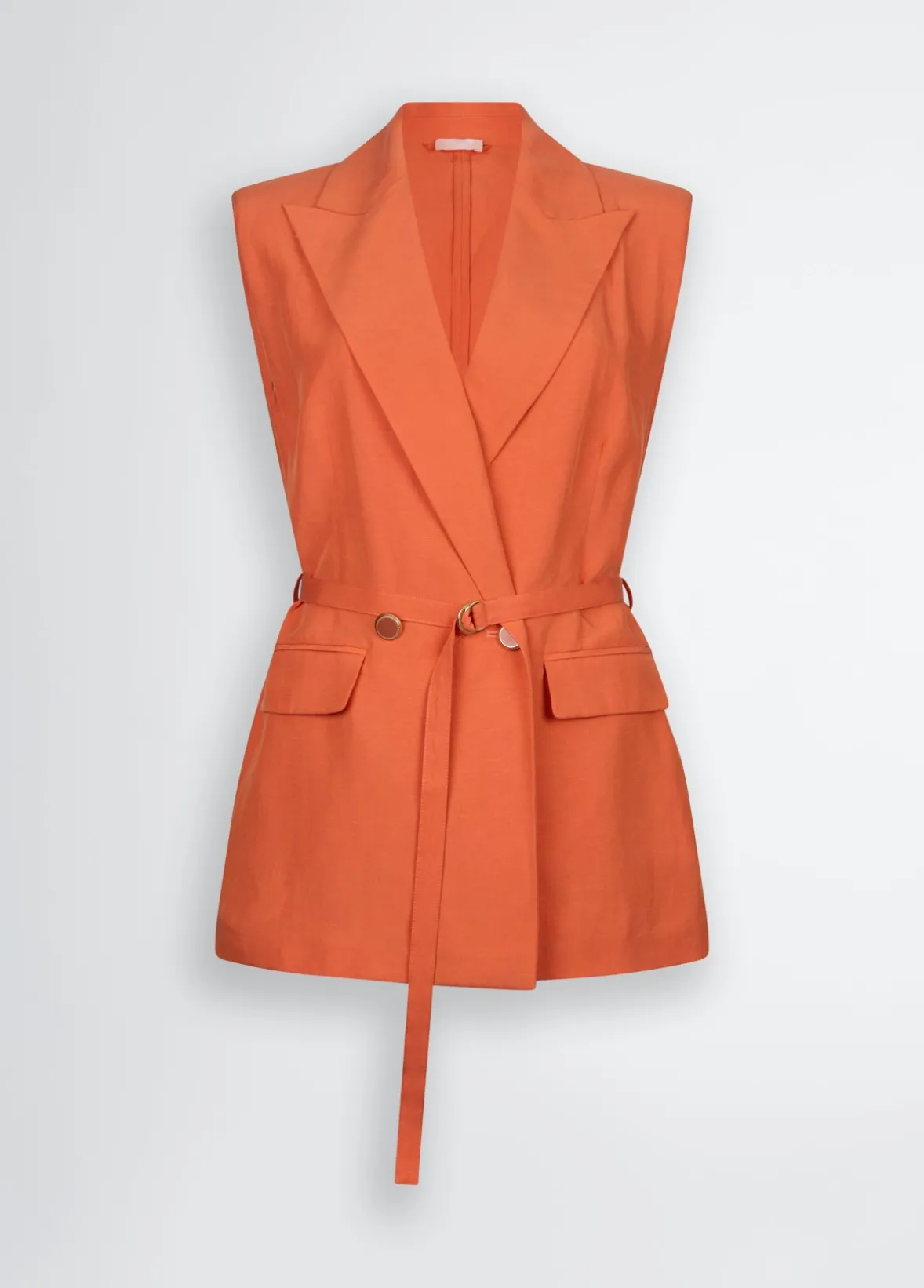 Gilet in misto lino