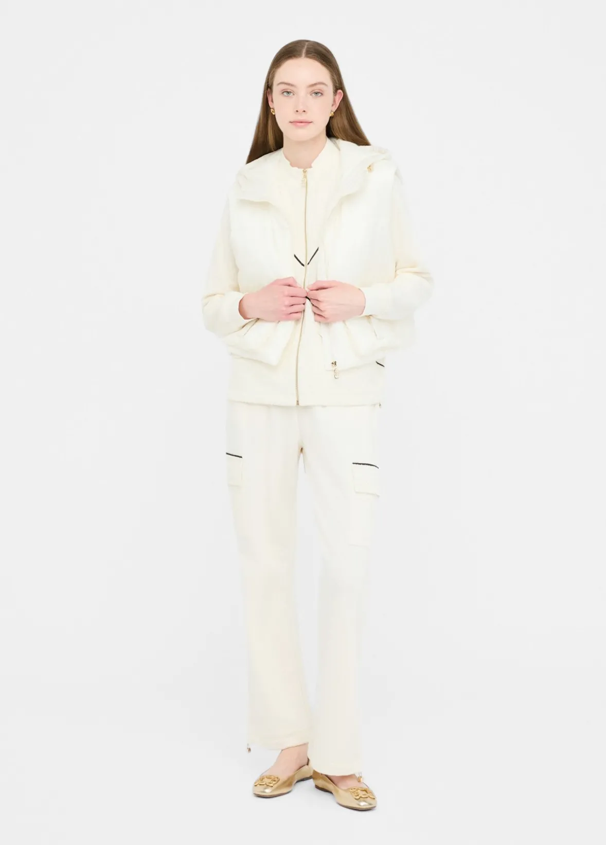 Gilet in nylon trapuntato