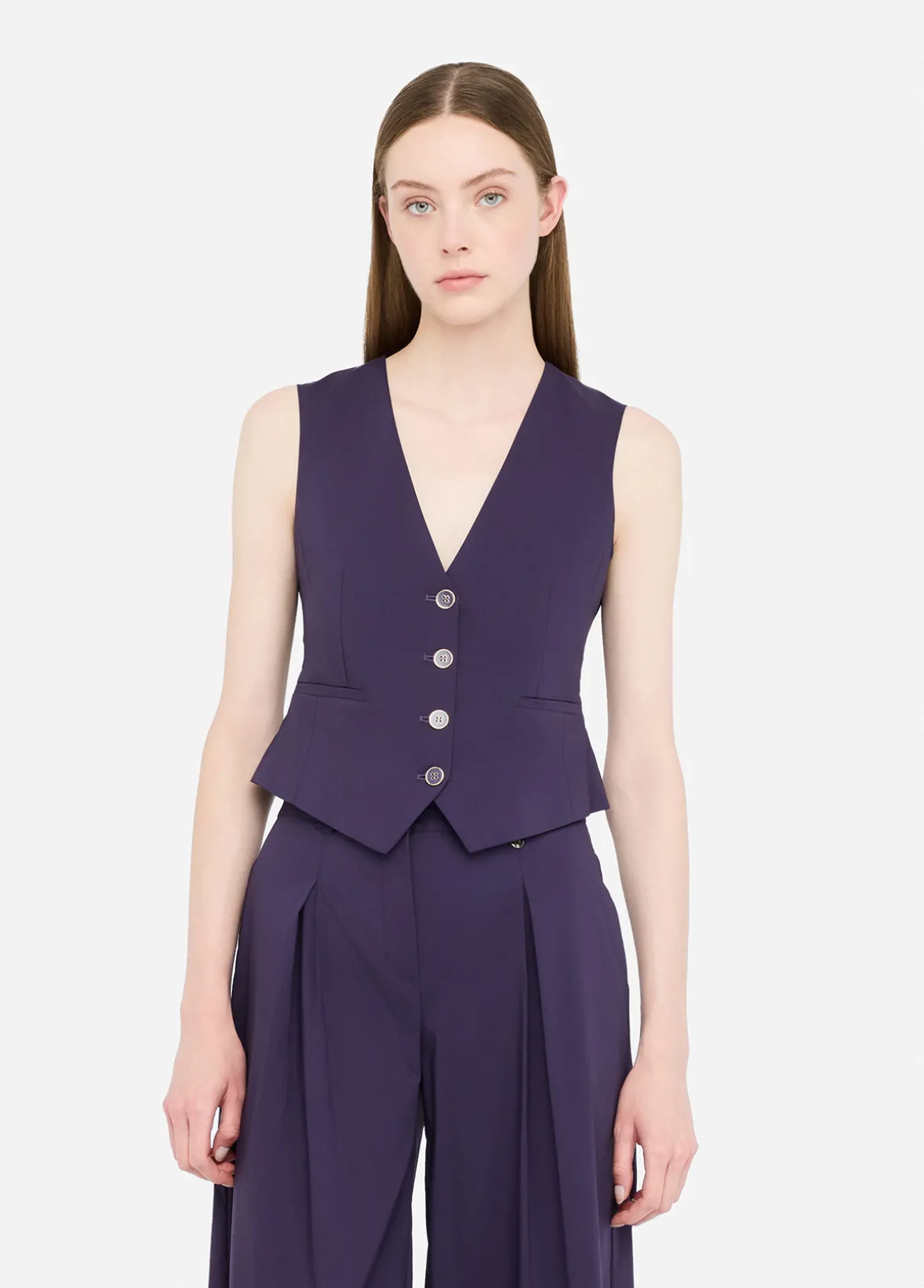 Gilet in popeline
