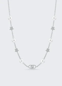 Girocollo con perle sintetiche