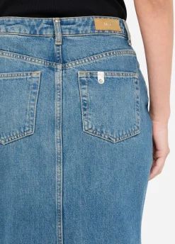 Gonna a sirena in denim