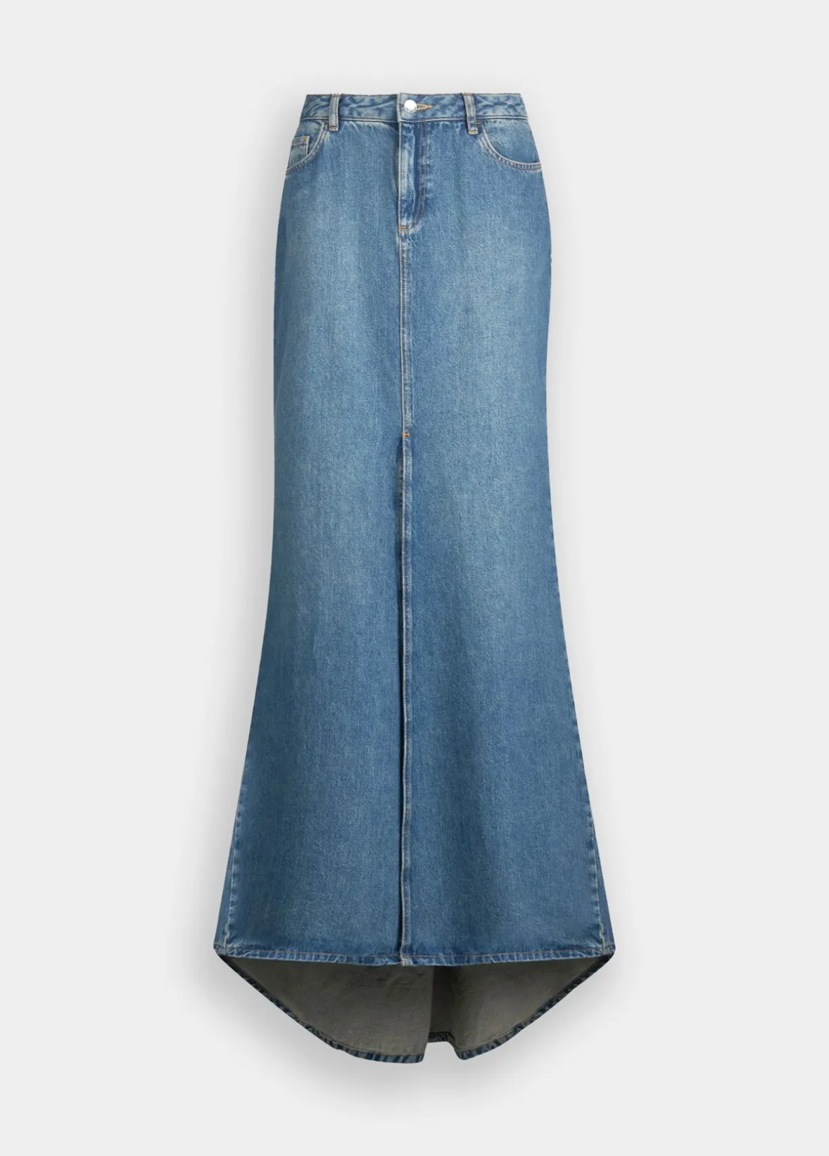Gonna a sirena in denim