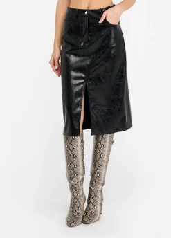 Gonna cinque tasche glossy