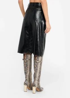 Gonna cinque tasche glossy