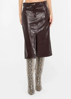 Gonna cinque tasche glossy