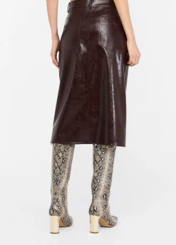 Gonna cinque tasche glossy