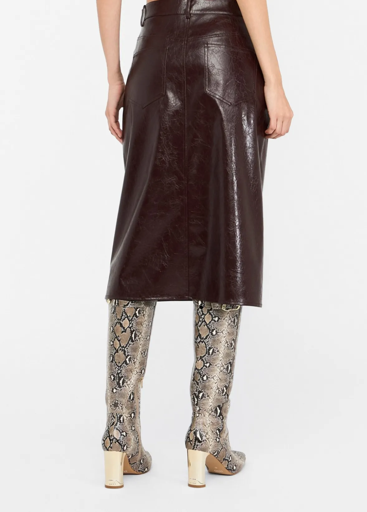 Gonna cinque tasche glossy