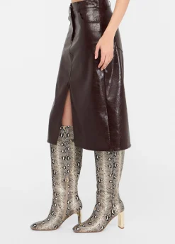 Gonna cinque tasche glossy
