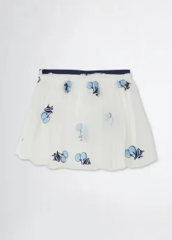 Gonna in tulle con ricami