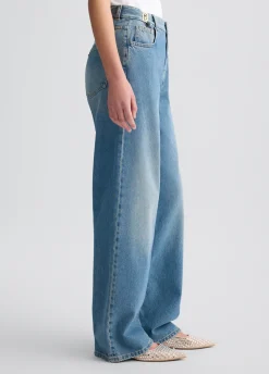 Jeans baggy a vita alta