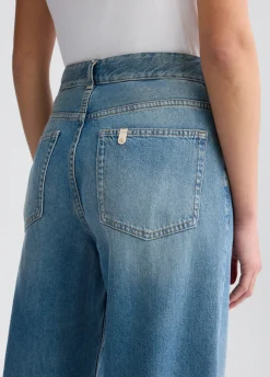 Jeans baggy a vita alta