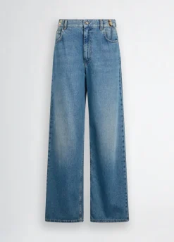 Jeans baggy a vita alta