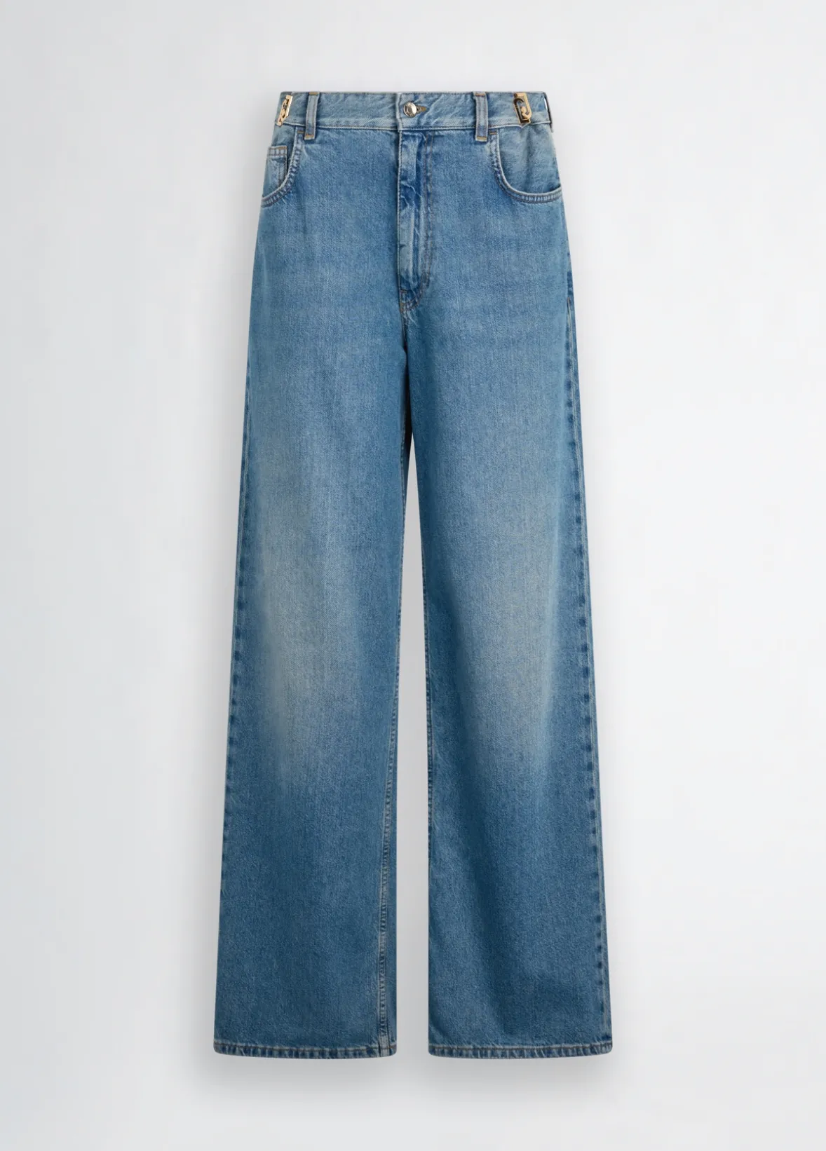 Jeans baggy a vita alta