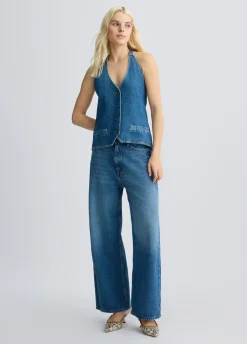 Jeans baggy a vita bassa