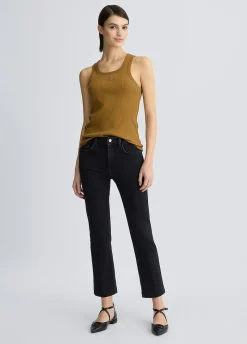 Jeans bootcut a vita alta