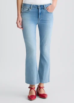 Jeans bootcut a vita alta