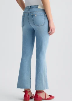 Jeans bootcut a vita alta
