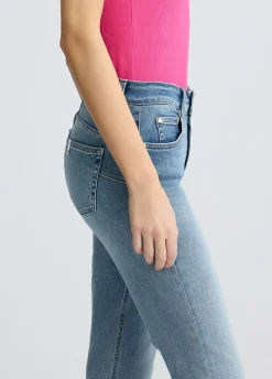 Jeans bootcut a vita alta